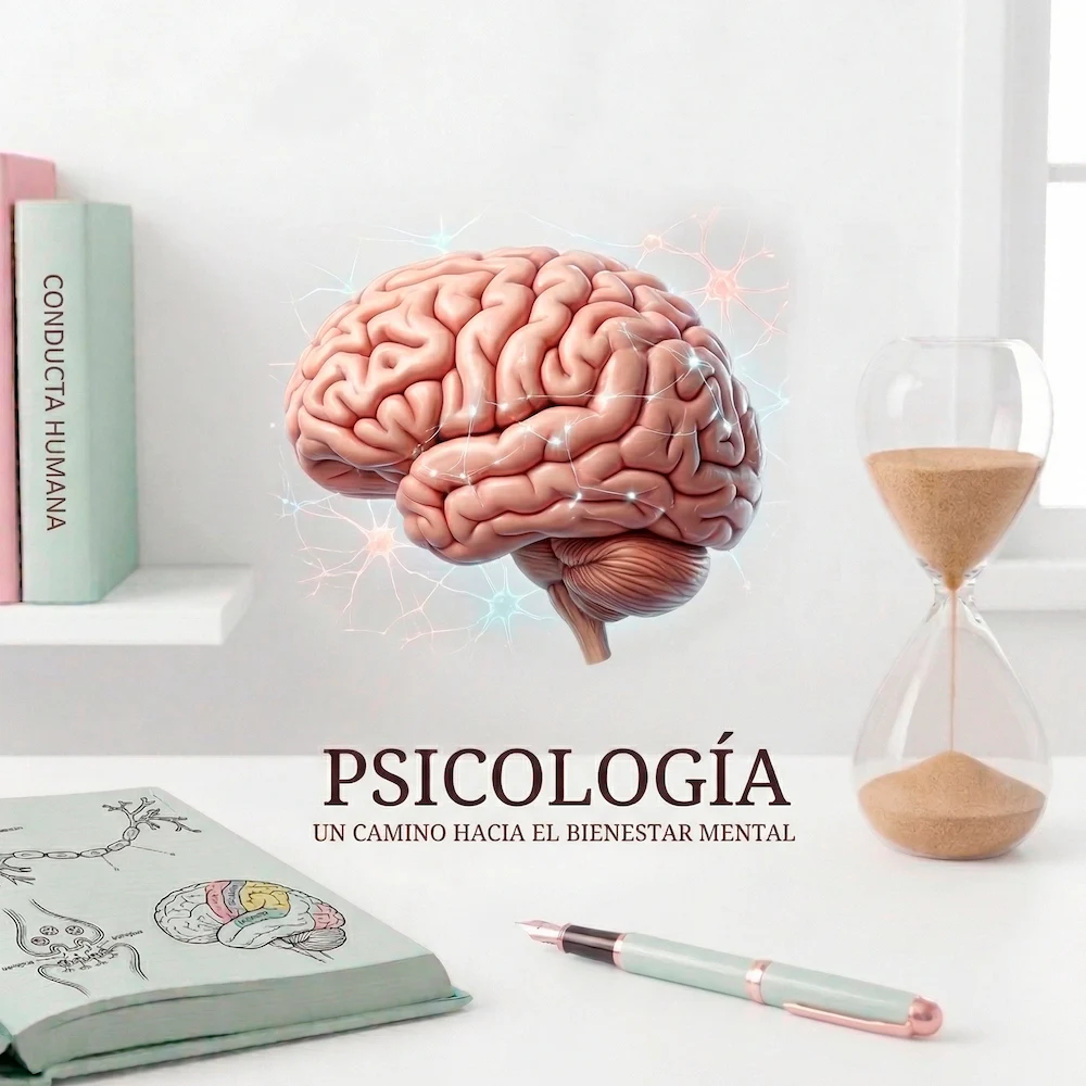 Ilustración de psicología clínica y neurociencia