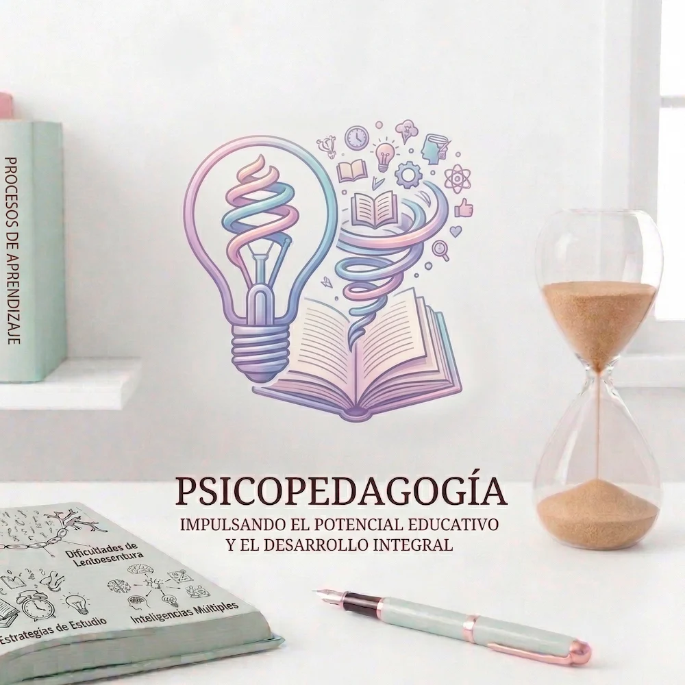 Ilustración de psicopedagogía